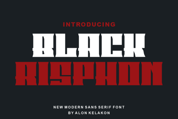 Black Risphon: A Bold Display Font for Digital Branding