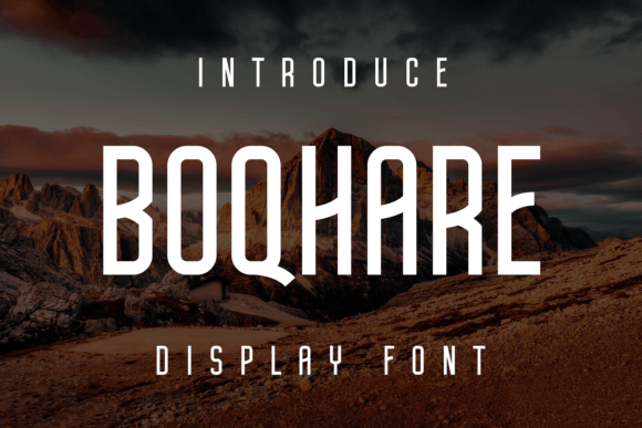 Boqhare Display Font for Editorial Design and Creative Projects