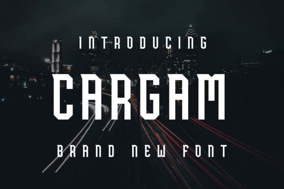 Cargam Display Font for Web Design Projects