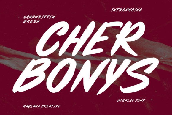 Cherbonys Font: A Display Typeface for Polished Branding