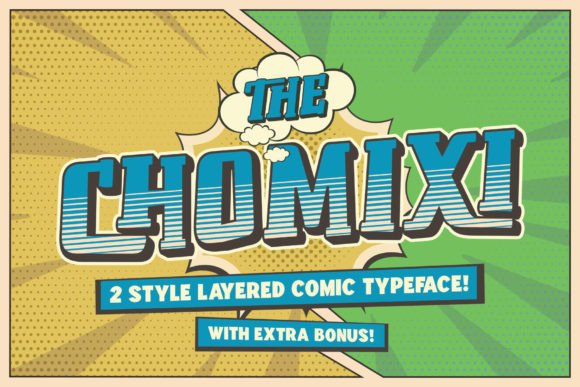 Chomoxi Font: A Bold Display Typeface for Small Business Branding