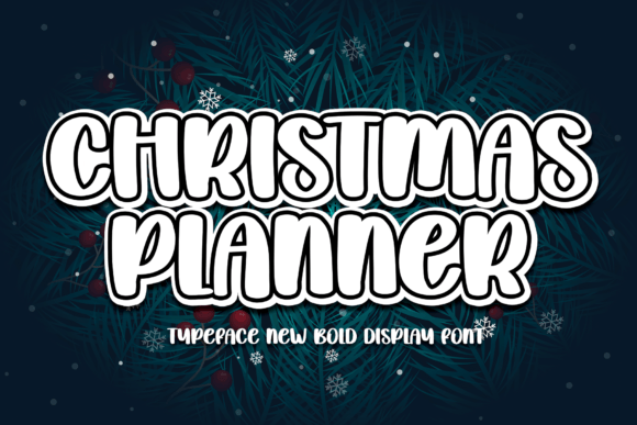 Christmas Planner Font for Web Design and Branding Projects
