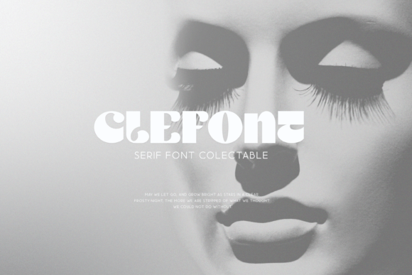 Clefont Display Font for Creative Projects