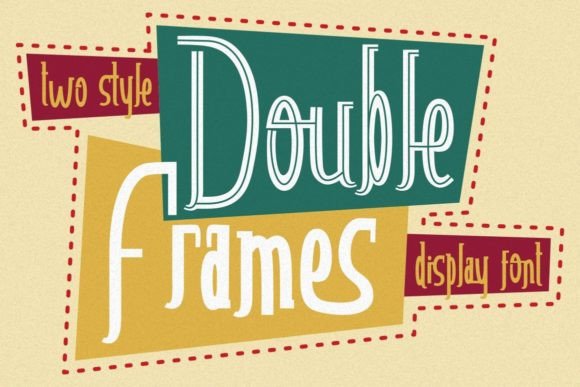 Double Frames Font: A Display Typeface for Creative Publishing