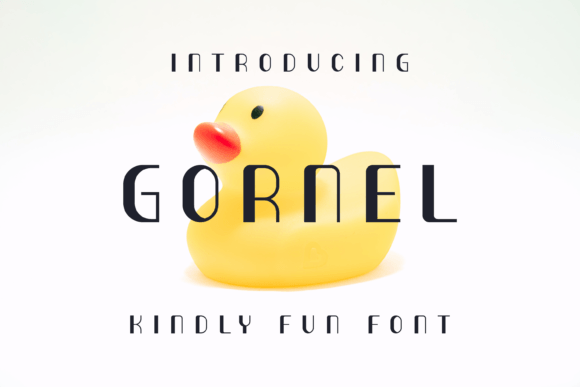 Gornel Display Font for Creative Makers and Shop Owners
