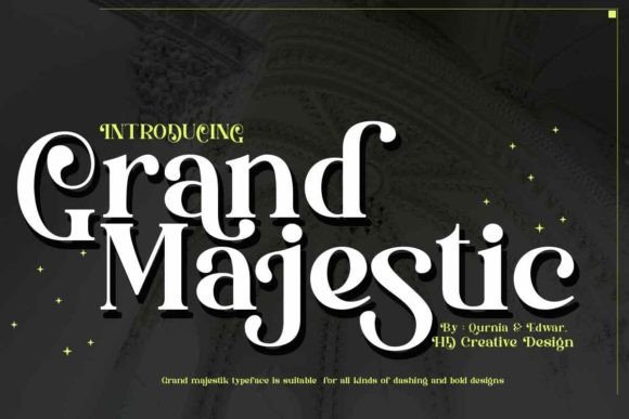 Grand Majestic: A Premium Display Font for Bold Brand Moments