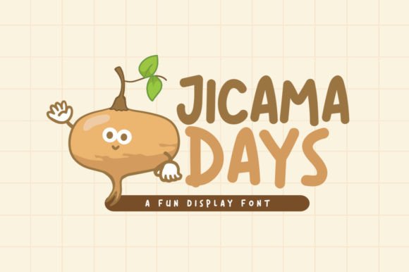 Jicama Days Font for Playful Product Designs