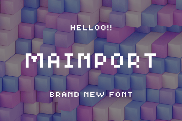 Mainport Display Font for Editorial Design Projects