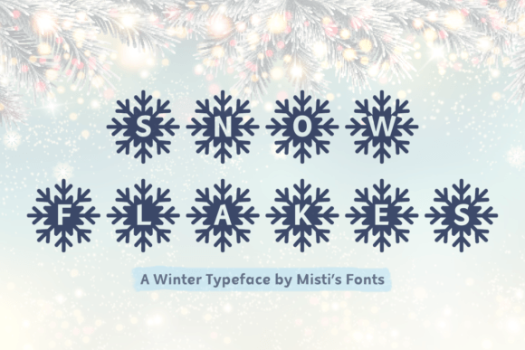 Mf Snowflakes: A Winter-Themed Typeface for Festive Editorial Design