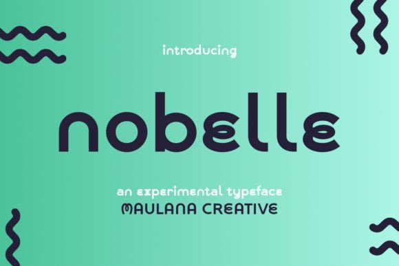 Nobelle Display Font for Creative Makers