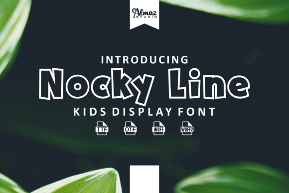 Nocky Line Font for Creative Product Makers