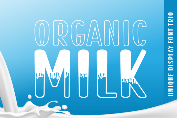 Organic Milk Font for Eye-Catching Campaigns