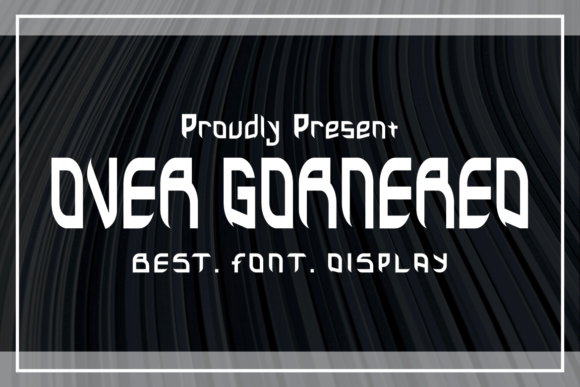 Over Gornered Font: A Bold Display Typeface for Branding