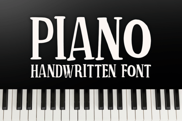 Piano Font: A Handwritten Typeface for Creative Web Design