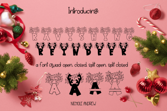 Ravishing Reindeer: A Premium Font for Memorable Branding