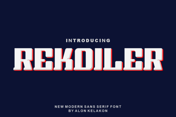 Rekoiler Font for Editorial Design Projects