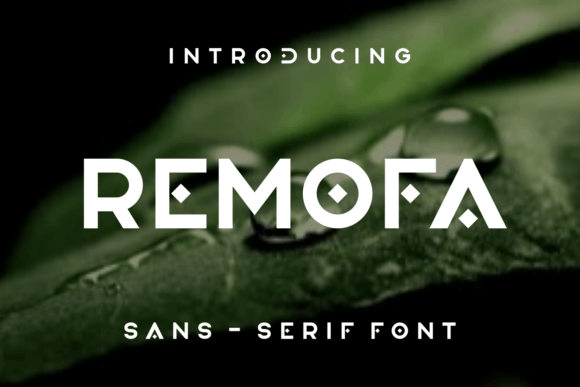 Remofa Font: A Display Typeface for Digital Branding