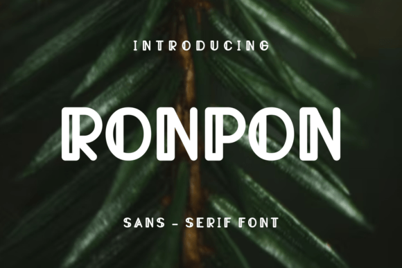 Ronpon Display Font for Creative Makers