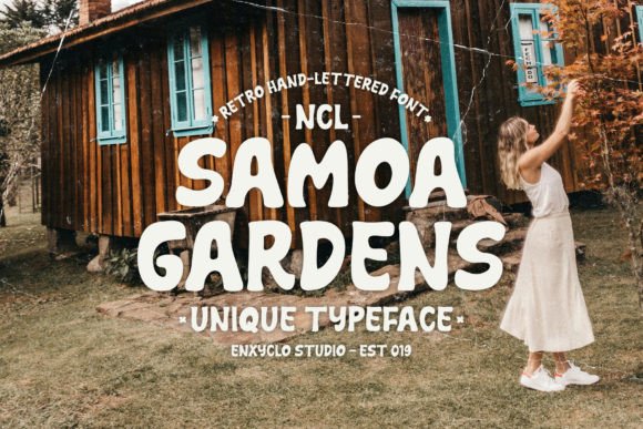 Samoa Gardens Font: A Display Typeface for Creative Branding