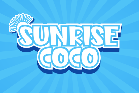 Sunrise Coco Font for Creative Product Design