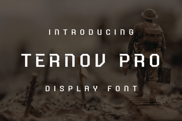 Ternov Pro Font for Handmade Creations and Display Design