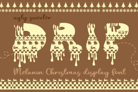 Ugly Sweater Drip Font for Festive Branding and Digital Campaigns