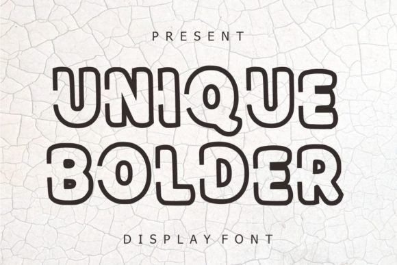 Unique Bolder Font: A Display Typeface for Beautiful, Readable Crafts