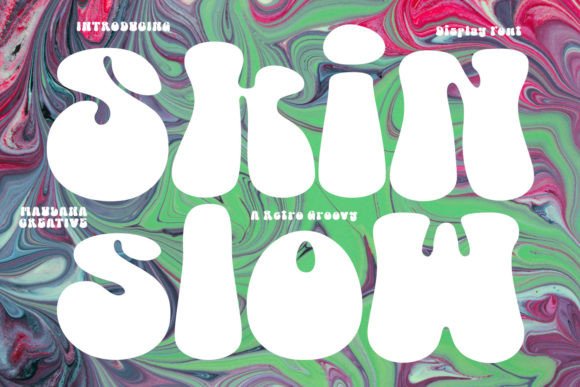 Using Skin Slow Font for Bold Campaign Headlines
