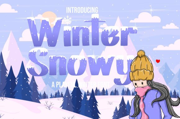 Winter Snowy Font for Festive and Friendly Branding