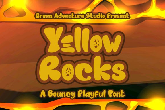 Yellow Rocks Font: Bold and Versatile Display Type