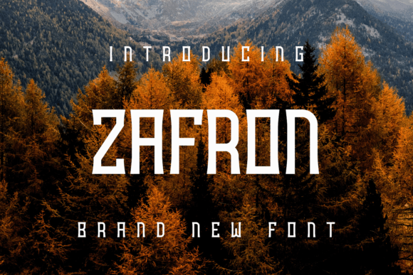 Zafron Display Font for Web Design and Branding